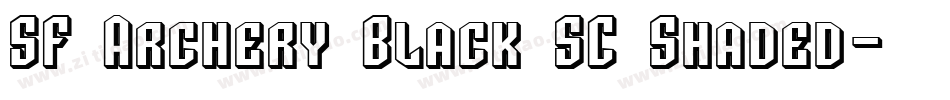 SF Archery Black SC Shaded字体转换